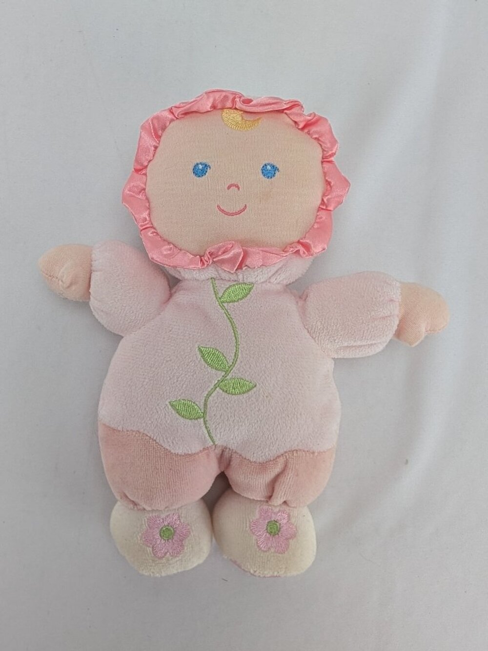 Pink Baby Doll Rattle Lovey Kids Preferred 2005 Soft Certified Allergy & Asthma